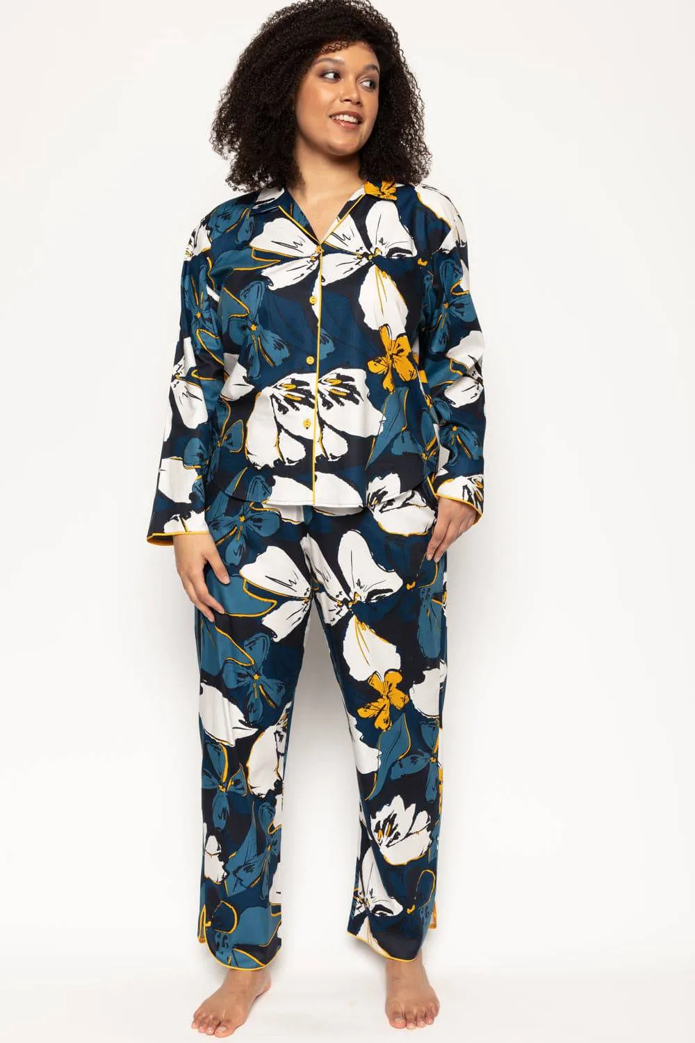 Verity Floral Print Pyjama Pants. Size UK 14