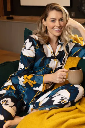 Verity Floral Print Pyjama Pants. Size UK 14