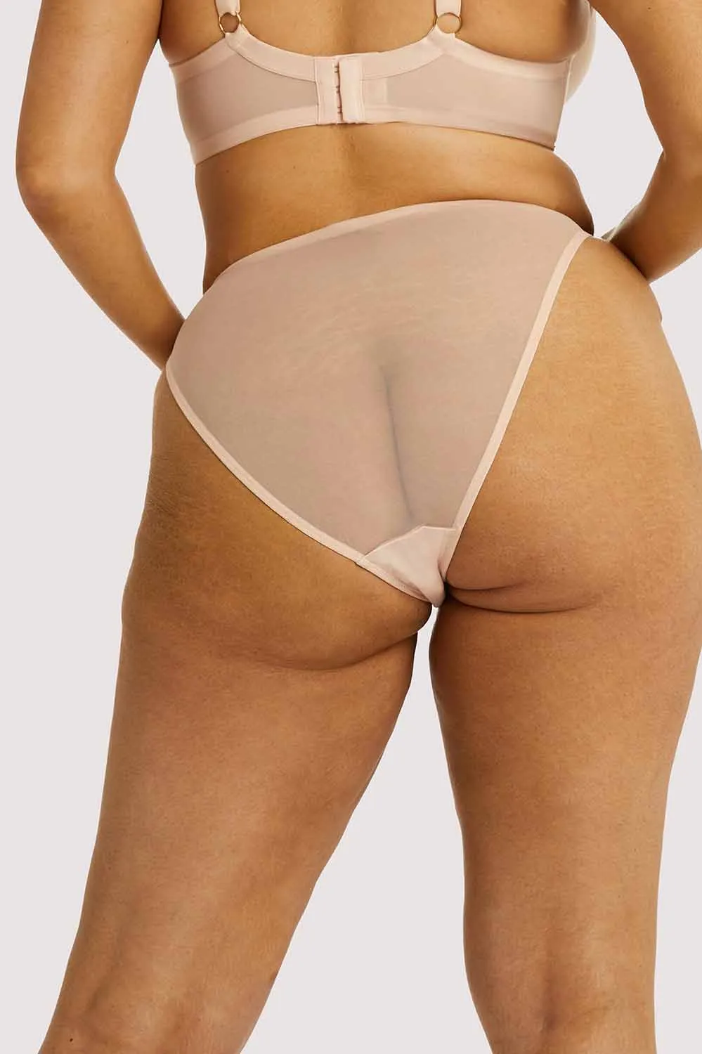 Virginia Peach Guipure Brief