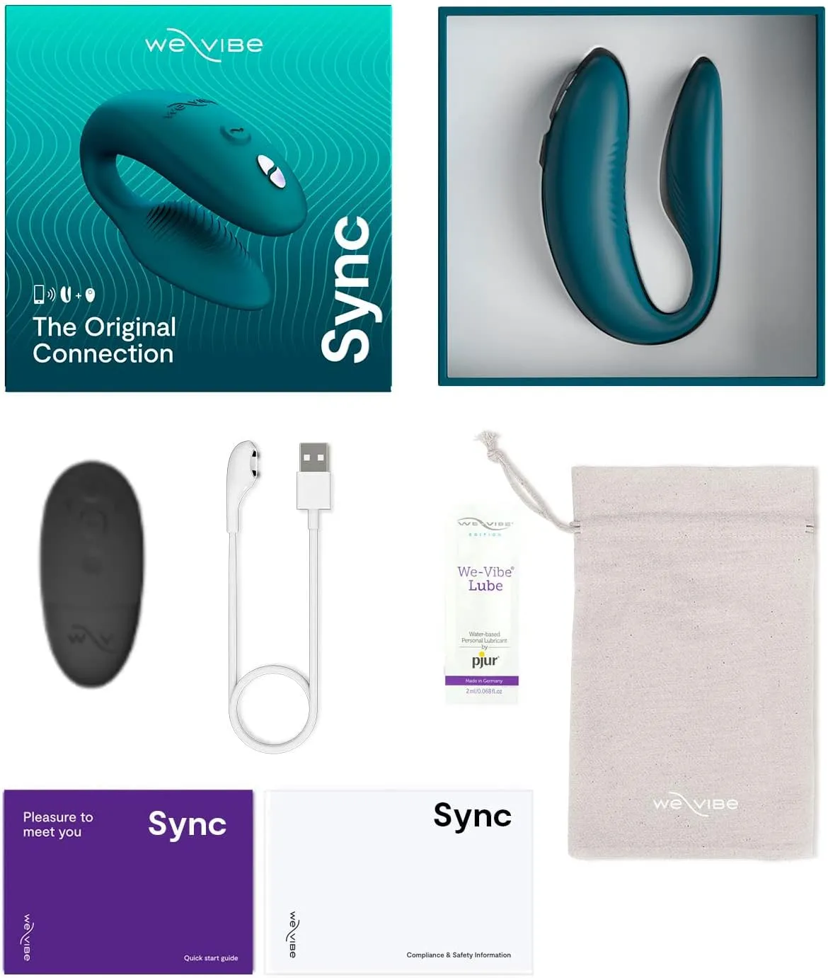 We-Vibe Sync 2 APP Remote Control Couples Vibrator Green