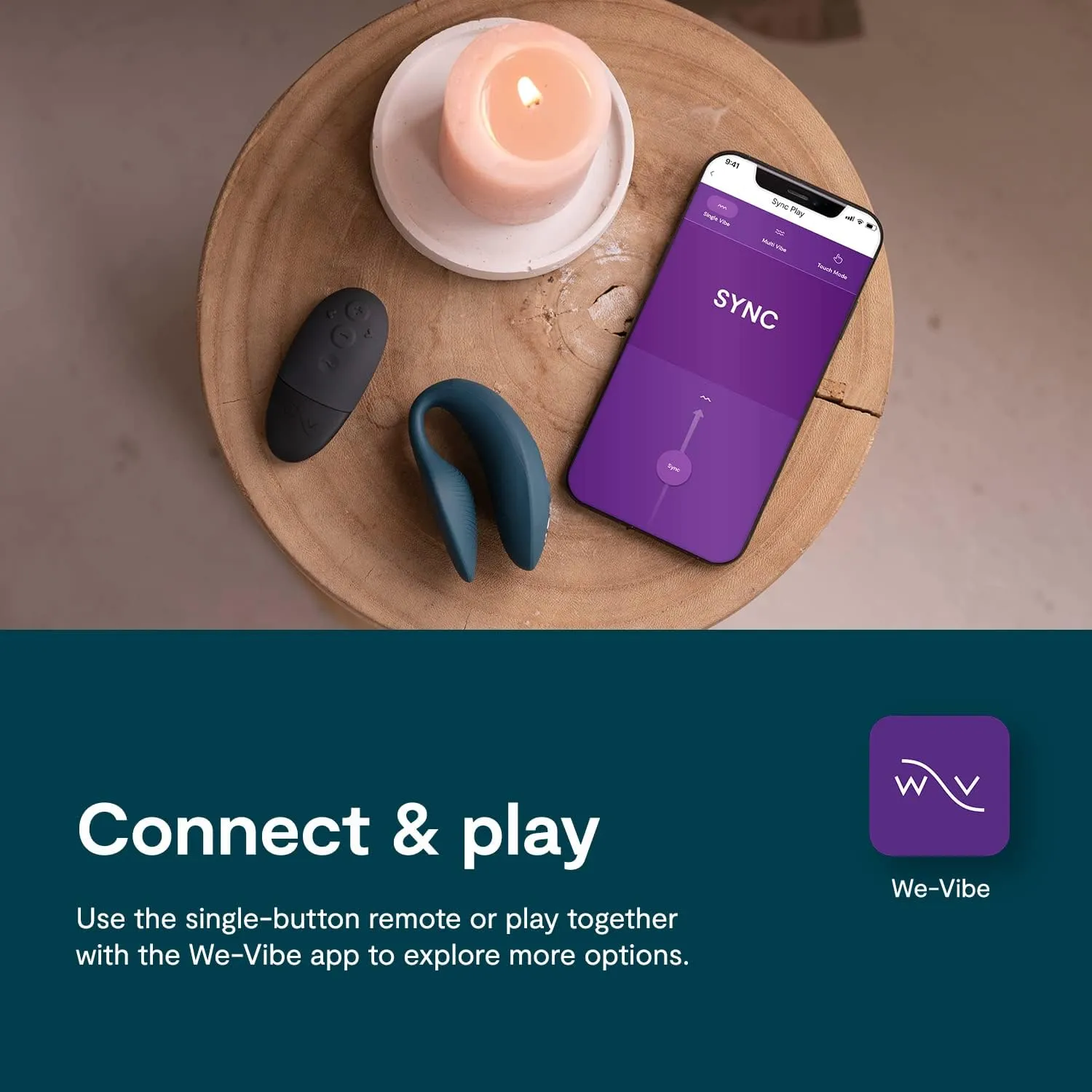 We-Vibe Sync 2 APP Remote Control Couples Vibrator Green